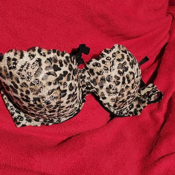 PINK Victoria's Secret Animal Print Push Bustier. - Picture 4 of 10